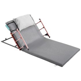 VEVOR Electric Lifting Backrest for Bed, 300 lbs Capacity, 4-68° Adjustable Lifting Bed Backrest, with Folable Guardrail & Headrest, Machine Washable