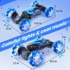 Gesture Sensing RC Stunt Car,4WD Drift Hand Controlled 360° Flips Trick Car with Lights & Music, Toys car is Cool Birthday Gift for Kids Ages 7-12