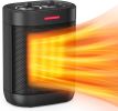 1000W Small Space Heaters for Indoor Use, PTC Ceramic Personal Heater with Overheating & Tip-Over Protection, Quiet Heating for Desktop Office Home