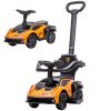 Aosom 2-in-1 Ride On Push Car for Toddlers 1-3, Licensed Lamborghini Stroller Sliding Car
