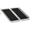3ft Portable Wheelchair Ramp, Aluminum, Single-Fold, Mobility Scooter Access, with Handle, Black