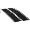 6ft Aluminum Mobility Ramp, Anti-Slip, Easy Folding for Quick Access, Steps, Doorways, Black
