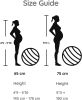 Birthing Ball - Pregnancy Yoga Labor & Exercise Ball & Book Set Trimester Targeting, Maternity Physio