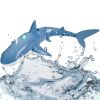 VEVOR Remote Control Shark Toy, 2.4GHz High Simulation Shark RC Boat for Swimming Pool Bathroom, Electric RC Shark Fish Toy with 2 Batteries