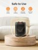 1000W Small Space Heaters for Indoor Use, PTC Ceramic Personal Heater with Overheating & Tip-Over Protection, Quiet Heating for Desktop Office Home