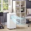 Portable Air Conditioner 8000 BTU AC Unit with Dehumidifier Fan Remote Control 24H Timer for 161Sq Ft Black