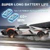 Remote Control Car RC Drift Car 1:16 Scale 4WD 18KM/H High Speed Model Vehicle 2.4GHz with LED Lights Spray Rubber Tire Racing Sport Toy for Adults Bo