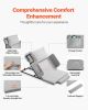 VEVOR Electric Lifting Backrest for Bed, 300 lbs Capacity, 4-68° Adjustable Lifting Bed Backrest, with Guardrail Armrest & Storage Pouch
