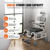 VEVOR Shower Wheelchair, 17.5in Width Aluminum Alloy Bathroom Wheelchair for Inside Shower
