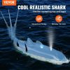 VEVOR Remote Control Shark Toy, 2.4GHz High Simulation Shark RC Boat for Swimming Pool Bathroom, Electric RC Shark Fish Toy with 2 Batteries
