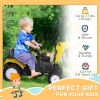 Ride on Tractor for Kids, Pedal Excavator Ride on Toy for 3 Year Old, Yellow