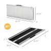 Compact Wheelchair Ramp, 3ft, Lightweight Aluminum, Travel-Friendly, Black