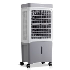 VEVOR Evaporative Air Cooler, 1800 CFM with 6.8 Gallon Water Tank Swamp Cooler, Portable Cooling Fan with Remote Control, 12H Timer, 4 Ice Boxes