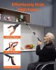 VEVOR Grabber Reacher Tool, 43" Foldable Reacher Grabber Pickup Tool with 360° Rotating Jaw, Magnet and LED Light