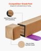 VEVOR 8FT Balance Beam for Kids, 350 LBS Stable Support Gymnastics Floor Beam with Non-Slip Wooden Mats