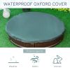 Kids Outdoor Sandbox with Cover Waterproof Oxford Canopy, Bottom Fabric Liner, Children Playset for 3-12 years old, Backyard, Brown