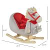 Interactive Kids Rocking Horse Toy, Gray with Cradlesong & Hand Puppet, Ideal for 18-36 Months, Traditional Gift