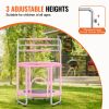VEVOR 55" Kids Trampoline, 4.6FT Indoor Outdoor Trampoline, Mini Toddler Recreational Trampolinewith Safety Enclosure Net and Basketball Hoop