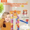 VEVOR Marble Run Set, 230 PCS with Motorized Elevator, with 15 Plastic Marbles, Marble Maze Building Block Brain Game