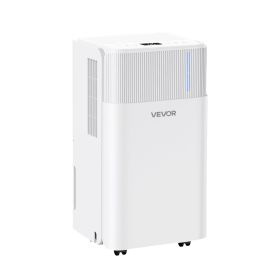 VEVOR 30 Pints Dehumidifier for Home & Basement, Drain Hose for Commercial & Industrial Use, Smart Humidity Control, Low Noise for Large Rooms