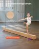 VEVOR 8FT Balance Beam for Kids, 350 LBS Stable Support Gymnastics Floor Beam with Non-Slip Wooden Mats