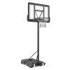 VEVOR Basketball Hoop, 4-10 ft Adjustable Height Portable Backboard System, 44 inch Basketball Hoop & Goal, Kids & Adults Basketball Set with Wheels