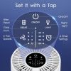 Air Purifiers for Bedroom Home, MOOKA HEPA H13 Filter Air Purifier with USB Cable for Smokers Pollen Pets Dust Odors in Office Car 300 Sq.Ft
