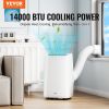 VEVOR 14,000 BTU Portable Air Conditioners, 3-in-1 Portable AC Unit with Remote Control, for 550-700 Sq.Ft