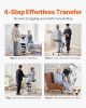 VEVOR Stand Assist Patient Lift, Easy Sit-to-Stand Transfer Chair for Seniors Disabled - with Adjustable Knee Pads, PU Seat Pad & Lockable Wheels