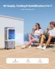 VEVOR Evaporative Air Cooler, 1800 CFM with 6.8 Gallon Water Tank Swamp Cooler, Portable Cooling Fan with Remote Control, 12H Timer, 4 Ice Boxes