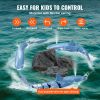 VEVOR Remote Control Shark Toy, 2.4GHz High Simulation Shark RC Boat for Swimming Pool Bathroom, Electric RC Shark Fish Toy with 2 Batteries
