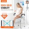 Shower Chair, 400 lbs Capacity, Shower Seat with Back, Adjustable Height Shower Stool, Shower Chair for Inside Shower Bathtub
