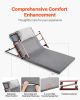 VEVOR Electric Lifting Backrest for Bed, 300 lbs Capacity, 4-68° Adjustable Lifting Bed Backrest, with Folable Guardrail & Headrest, Machine Washable