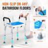 Shower Chair, 400 lbs Capacity, Shower Seat with Back, Adjustable Height Shower Stool, Shower Chair for Inside Shower Bathtub