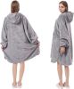 Krifey Wearable Blanket Hoodie, Oversized Sherpa Hooded as Birthday Gifts Christmas Gifts for Mom Women Girlfriend Men